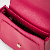 Luna crossbody bag in rugiada leather - petal