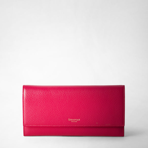 Geldbörse continental aus rugiada-leder - petal