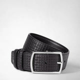Reversible belt in stepan 72 - black/black