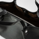 Small secret tote bag in stepan - asphalt gray/black