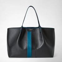 SECRET TOTE BAG IN STEPAN Black/Petrol