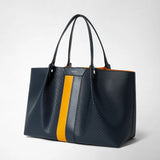 Secret tote bag in stepan - ocean blue/navy/sunrise