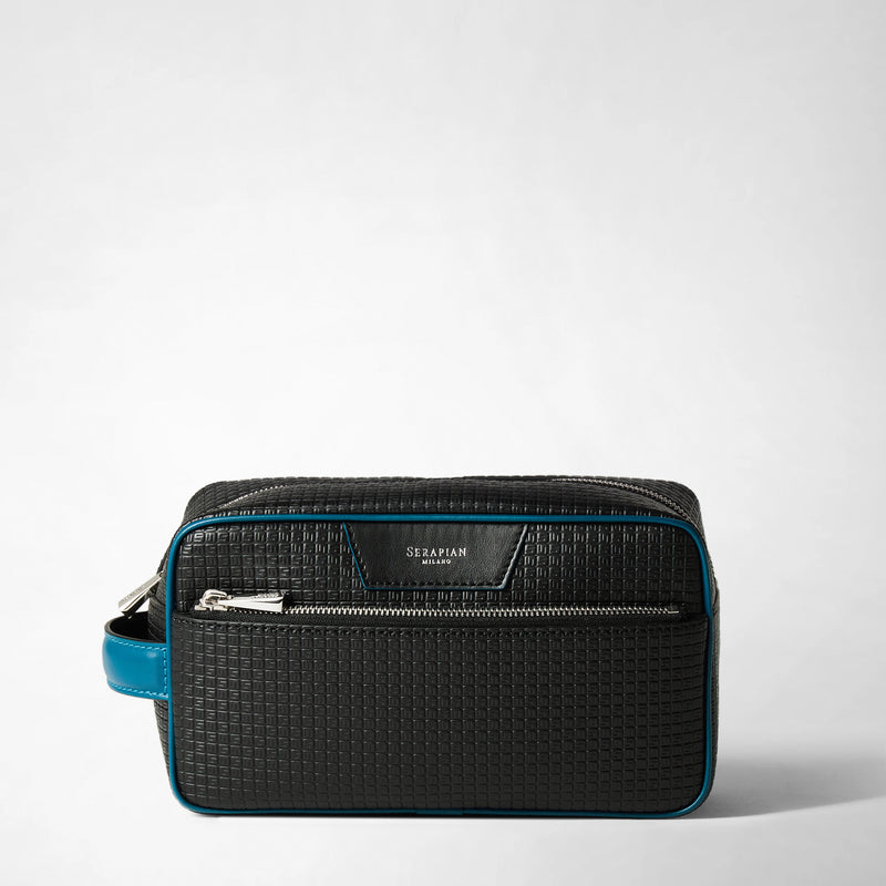 Trousse de toilette en stepan - black/petrol