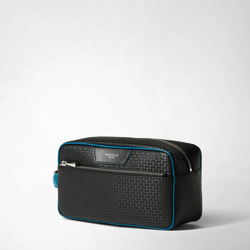 Trousse de toilette en stepan - black/petrol