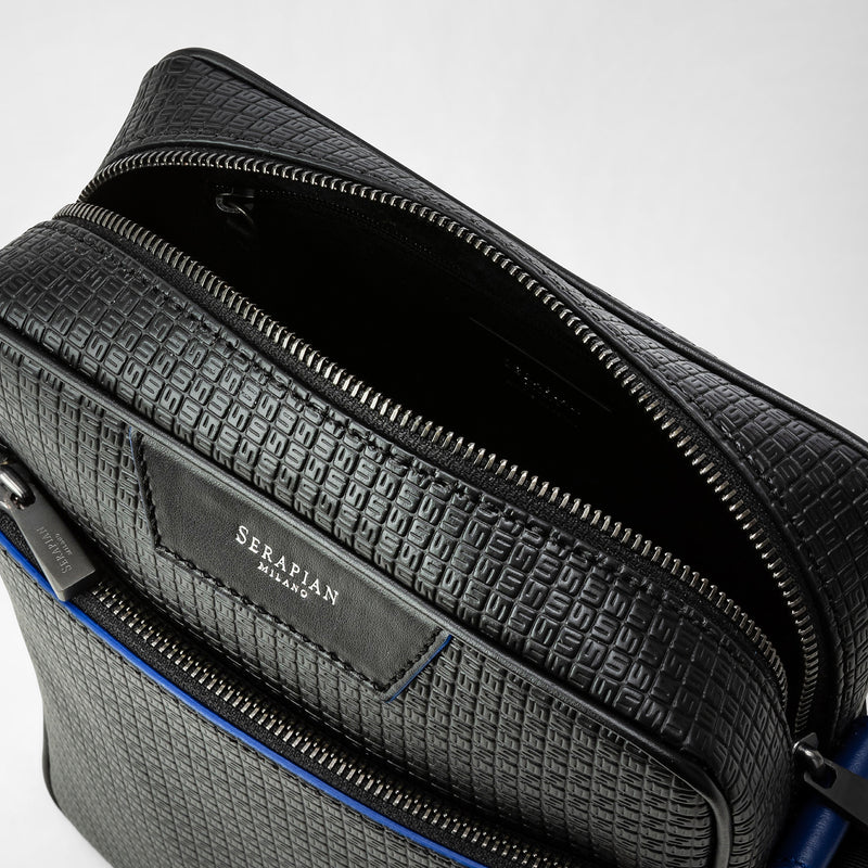 Sacoche north south en stepan - black/winter blue