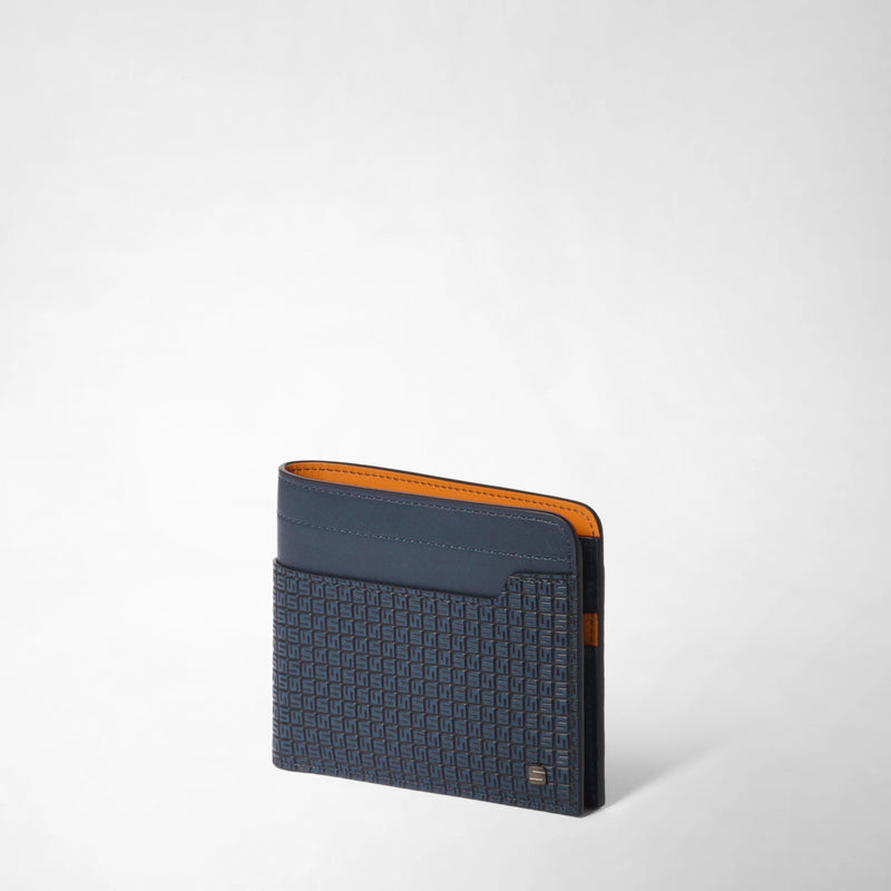 Portefeuille à 6 fentes pour cartes en stepan - ocean blue/navy/sunrise