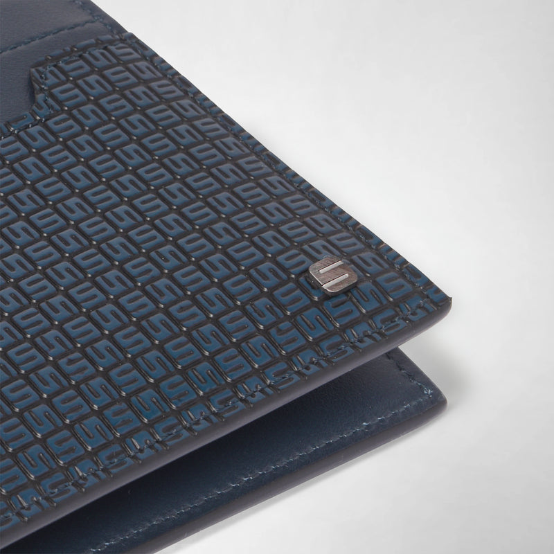 Portefeuille à 6 fentes pour cartes en stepan - ocean blue/navy/sunrise