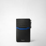Porte-cartes zippé en stepan 72 - black/winter blue