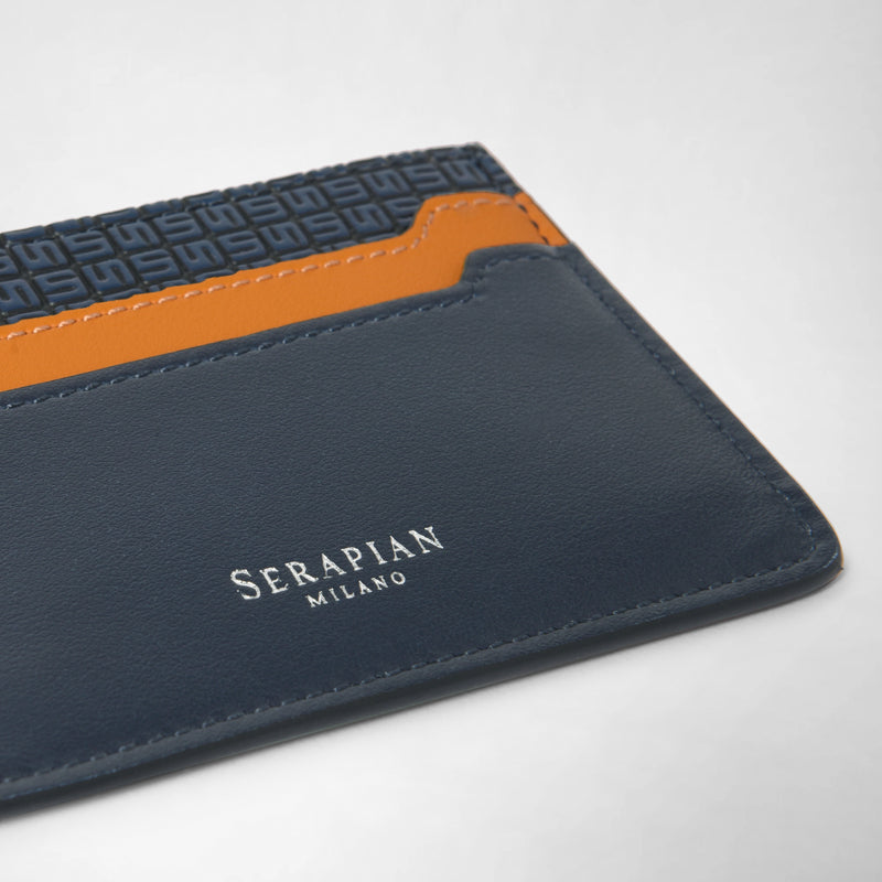 5-card holder in stepan 72 - ocean blue/navy/sunrise