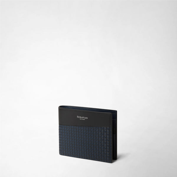 Portafoglio per 6 carte in stepan - ocean blue/black