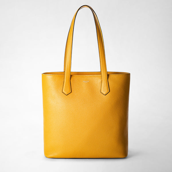 Alltagstragetasche aus kaschmirleder - ochre