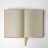 Notebook in evoluzione leather - coral red
