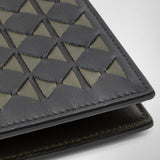 Portefeuille 8 fentes en mosaico - eclipse black/moss green