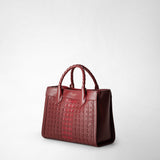 Petit sac cabas lorelei en mosaico - burgundy/strawberry