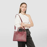 Petit sac cabas lorelei en mosaico - burgundy/strawberry
