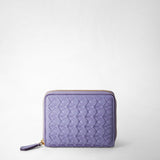 Mini zip wallet in mosaico - liliac