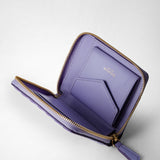 Mini zip wallet in mosaico - liliac