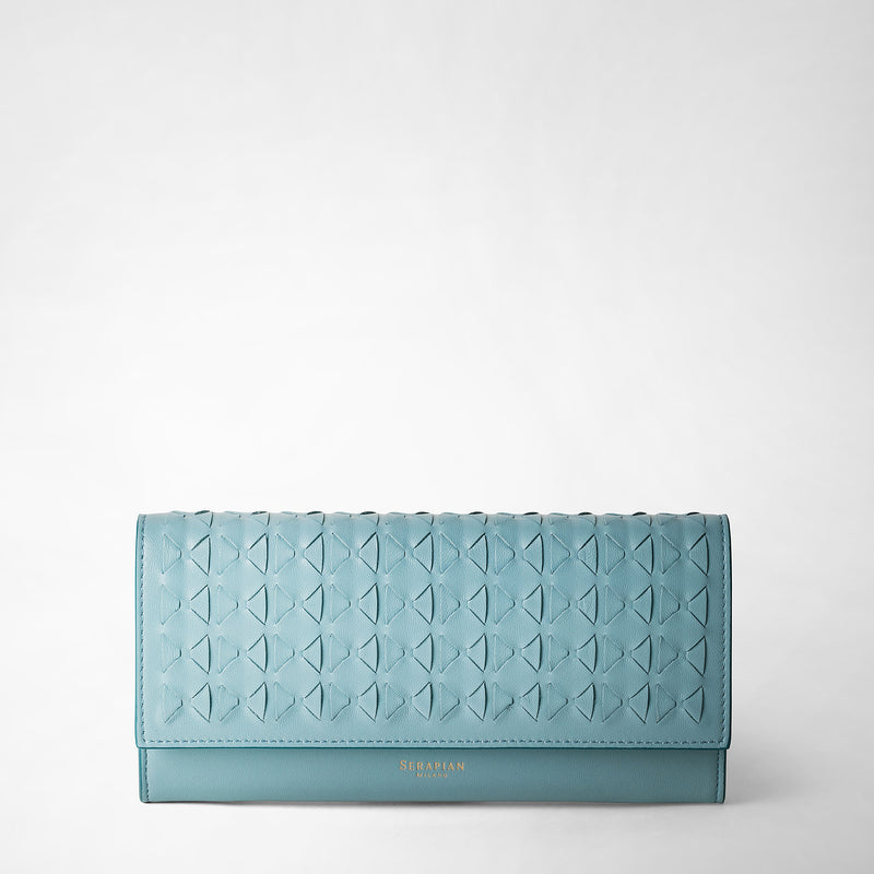 Portefeuille continental en mosaico - azure