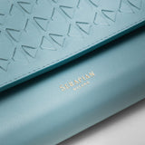Portefeuille continental en mosaico - azure