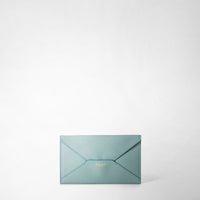 POUCH IN RUGIADA LEATHER Azure