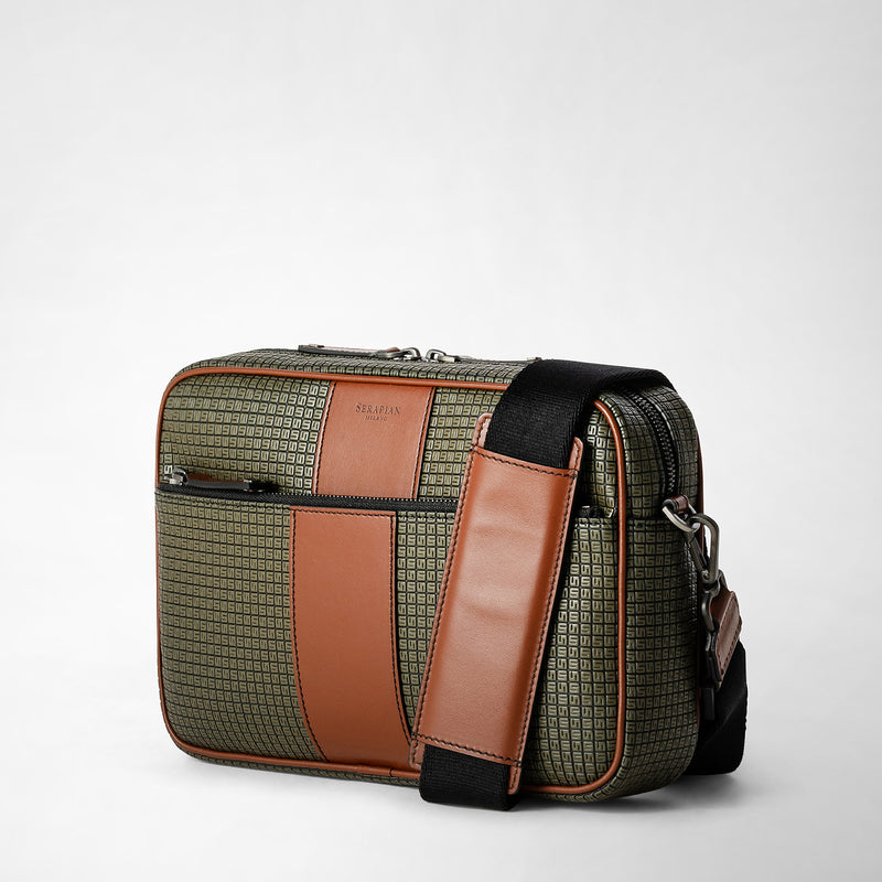 East west messenger in stepan 72 - kaki/cuoio