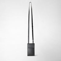 ÉTUI POUR TÉLÉPHONE AVEC LANIÈRE EN STEPAN Asphalt Gray/Black