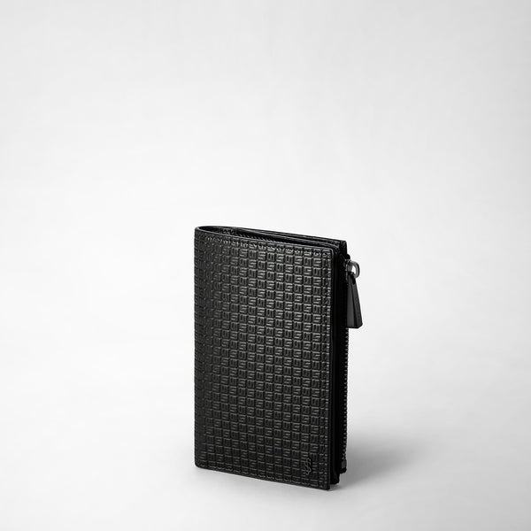 VERTICAL BIFOLD WALLET WITH ZIP IN STEPAN